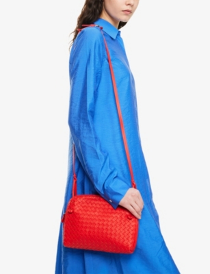 RESELFRIDGES: Pre-Loved Bottega Intrecciato Nodini Leather Cross-Body Bag