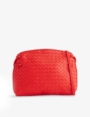 RESELFRIDGES: Pre-Loved Bottega Intrecciato Nodini Leather Cross-Body Bag