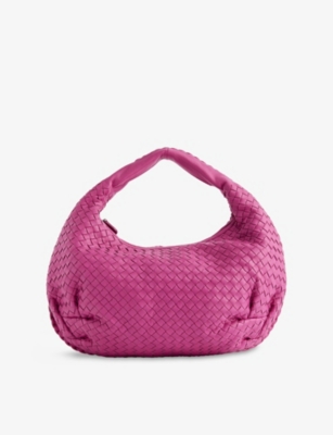 RESELFRIDGES: Pre-Loved Medium Intrecciato Belly Leather Hobo Bag