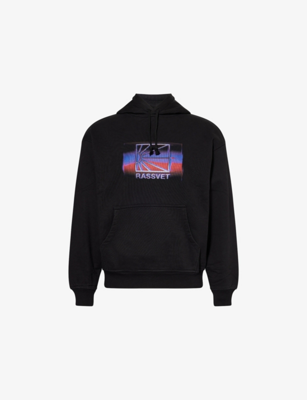 Glitch Regular-Fit Cotton-Jersey Hoody