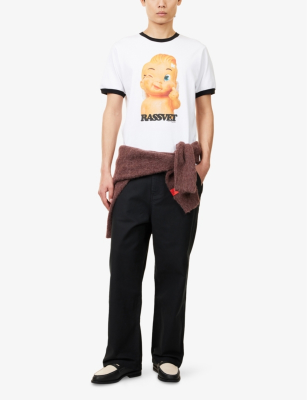 Merci Short-Sleeve Cotton-Jersey T-Shirt