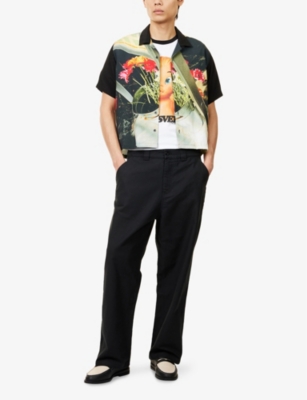 RASSVET: Straight-Leg Relaxed-Fit Cotton Chino Trousers