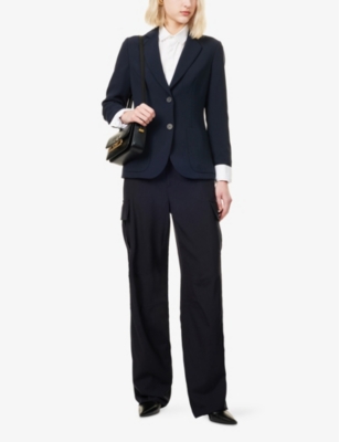 EMPORIO ARMANI: Single-Breasted Notched-Lapel Woven Blazer
