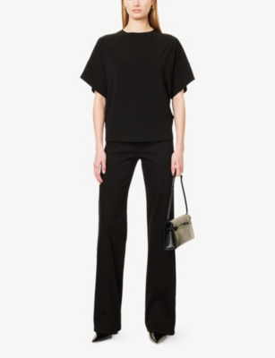 EMPORIO ARMANI: Relaxed-fit short-sleeve stretch-jersey top