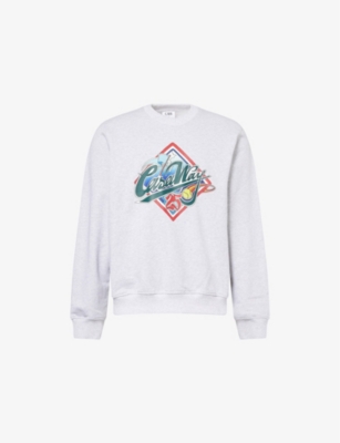 CASABLANCA: Casa Way Crew-Neck Relaxed-Fit Cotton-Jersey Sweatshirt