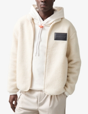 Reiss x McLaren Snoop Logo-Embroidered Fleece Jacket