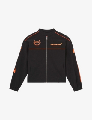 REISS: Reiss x McLaren Branded Stretch-Woven Jacket