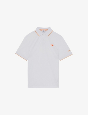 REISS: Reiss x McLaren Crypto Logo-Embroidered Cotton Polo Shirt