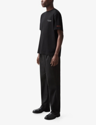 REISS: Reiss x McLaren Nakata Rubberised-Logo Cotton T-Shirt