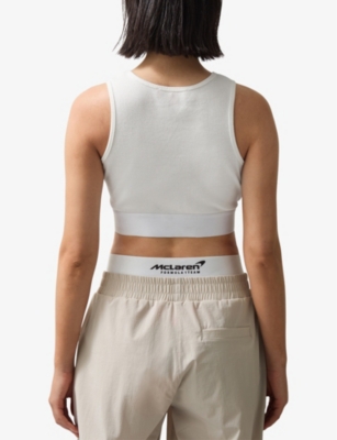 Cloud McLaren F1 Team Ribbed Cropped Cotton-Jersey Vest Top