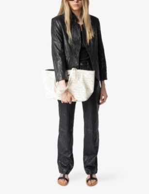 Zadig & Voltaire Womens Logo-print Coated-canvas Xl Shopper Flash In Flash