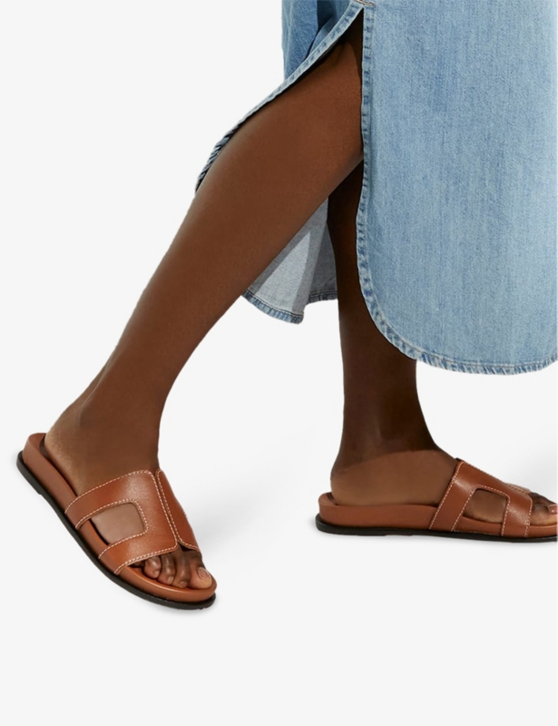 Loupa Footbed Leather Slides