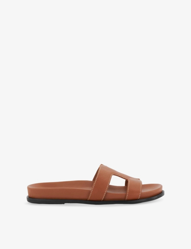 Loupa Footbed Leather Slides