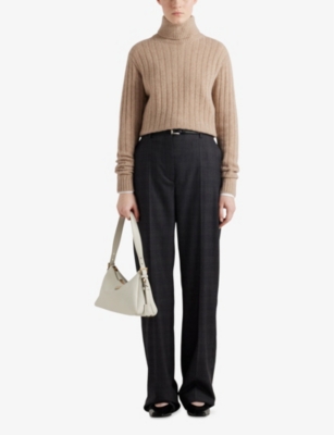 PRADA: Turtleneck Ribbed Cashmere Jumper