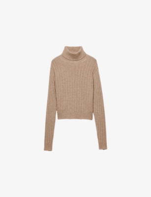 PRADA: Turtleneck Ribbed Cashmere Jumper