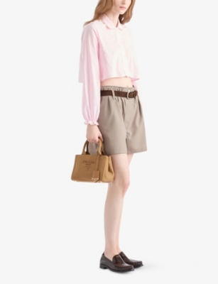 Prada Giardiniera Canvas Tote Bag