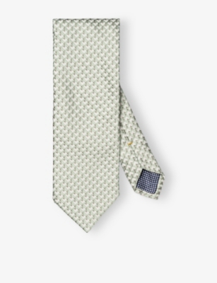 ETON: Geometric-Print Silk Tie