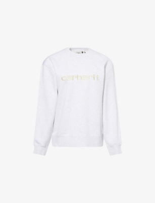 CARHARTT WIP: Logo-Embroidered Regular-Fit Cotton-Blend Sweatshirt
