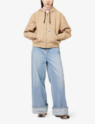 CARHARTT WIP: Active Hooded Cotton-Canvas Jacket