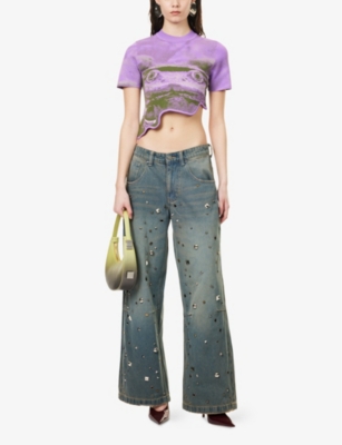 PH5: Acacia Frog Cropped Knitted Top
