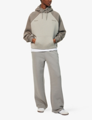 Sisters & Seekers Womens Champ Jeanswear Raglan Colour-block Cotton-jersey Hoody