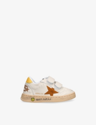 GOLDEN GOOSE: Kids' Ballstar Leather Low-Top Trainers