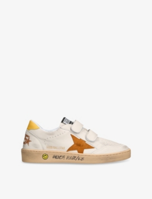 GOLDEN GOOSE: Kids' Ball Star Low-Top Leather Trainers