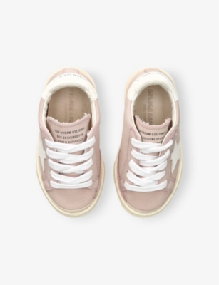 GOLDEN GOOSE: Kids' May Leather Low-Top Trainers