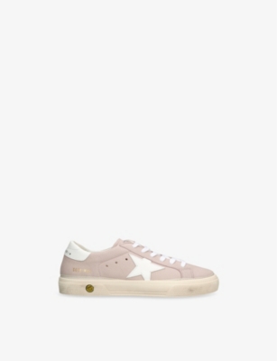 GOLDEN GOOSE: Kids' May Leather Low-Top Trainers