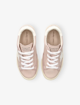 GOLDEN GOOSE: Kids' May Leather Low-Top Trainers
