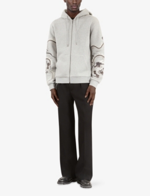 THE KOOPLES: Embroidered-Sleeve Regular-Fit Cotton Hoody