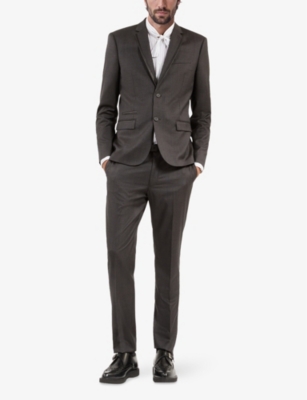 THE KOOPLES: Contrast-Trim Single-Breasted Wool Blazer