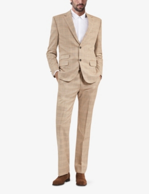 THE KOOPLES: Lapel-Collar Single-Breasted Checked Cotton-Blend Blazer