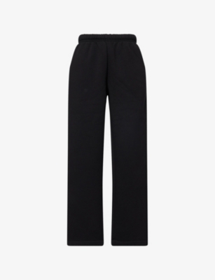 THE COUTURE CLUB: Embroidered Crest Relaxed-Fit Cotton-Blend Jogging Bottoms