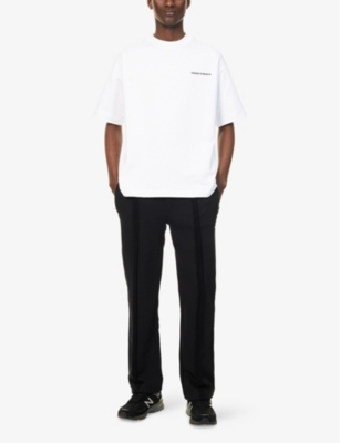 THE COUTURE CLUB: Logo-Print Crewneck Cotton T-Shirt