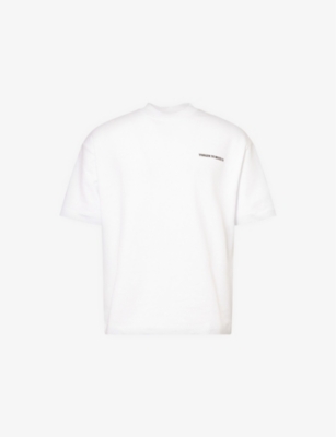 THE COUTURE CLUB: Logo-Print Crewneck Cotton T-Shirt