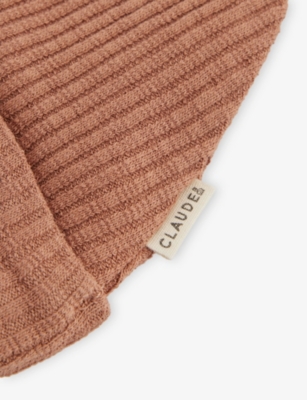 CLAUDE & CO: Clay Ribbed Cotton Hat