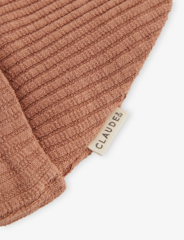Clay Ribbed Cotton Hat