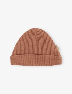 CLAUDE & CO: Clay Ribbed Cotton Hat