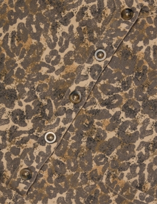CLAUDE & CO: Wren Leopard-Print Cotton Dungarees 6 months-6 years
