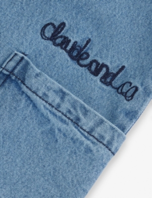 CLAUDE & CO: Wren Sleeveless Denim Overall 6 Months-6 Years