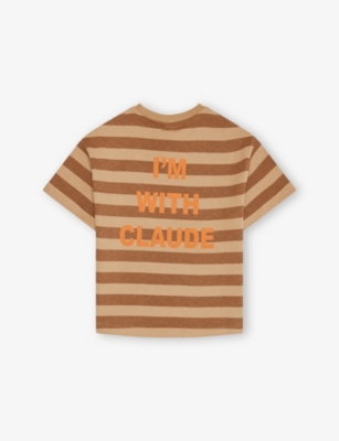 CLAUDE & CO: Rowan Stripe-Print Cotton T-Shirt 6 Months - 6 Years