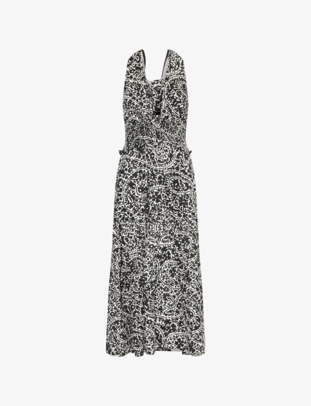 Cheesecloth Paisley-Print Cotton Maxi Dress