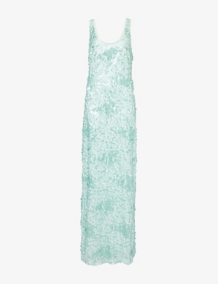 SIMKHAI: Bex Sequin-Embellished Woven Maxi Dress