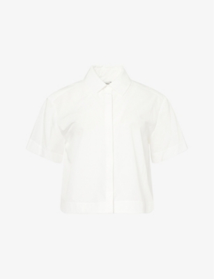 SIMKHAI: Bernie Pleated Woven Shirt