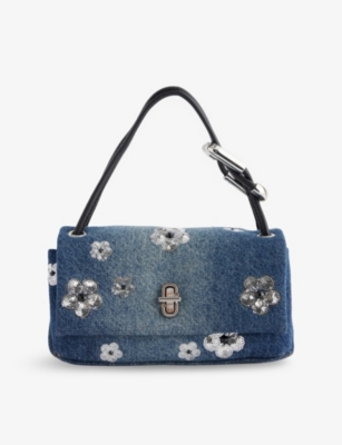 MARC JACOBS: The Sequin Daisy Denim Mini Dual Bag