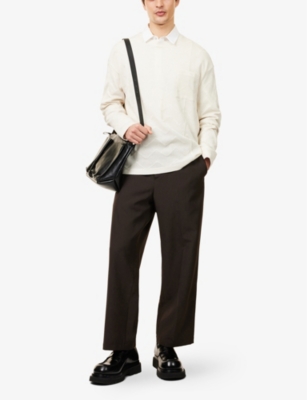 EMPORIO ARMANI: Patch-Pocket Zigzag-Knit Cotton T-Shirt