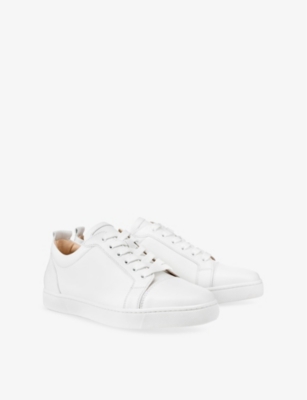 Christian Louboutin Mens Louis Junior Leather Low-top Trainers Whit In White