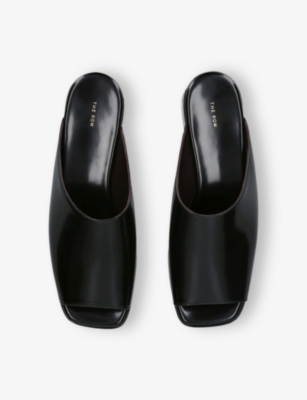 THE ROW: Emi Leather Flatform Sandals