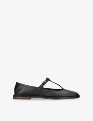 THE ROW: Square T-Bar Leather Pumps